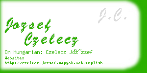 jozsef czelecz business card